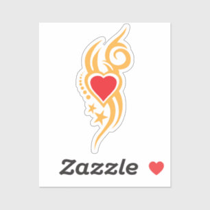 Ornamental Floral Heart Tattoo