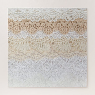 Ornamental Floral Lace: Elegant Collection Jigsaw Puzzle