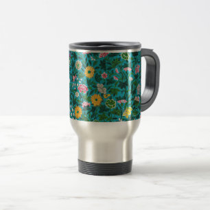 Ornamental Floral Pattern Travel Mug