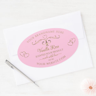 Ornamental Gold Light Baby Pink Product Labels
