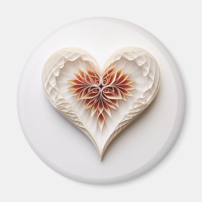 Ornamental heart magnet (Front)