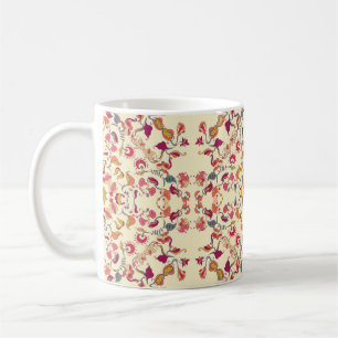 Ornamental Lace Pattern, circle background with ma Coffee Mug