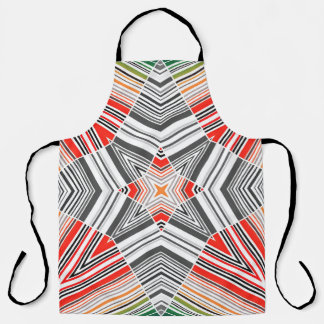 Ornamental Lined: Striped Seamless Background Apron