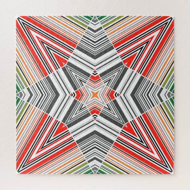 Ornamental Lined: Striped Seamless Background Jigsaw Puzzle (Vertical)