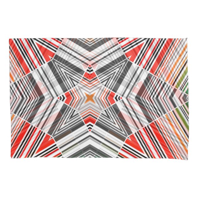 Ornamental Lined: Striped Seamless Background Pillowcase (Front)