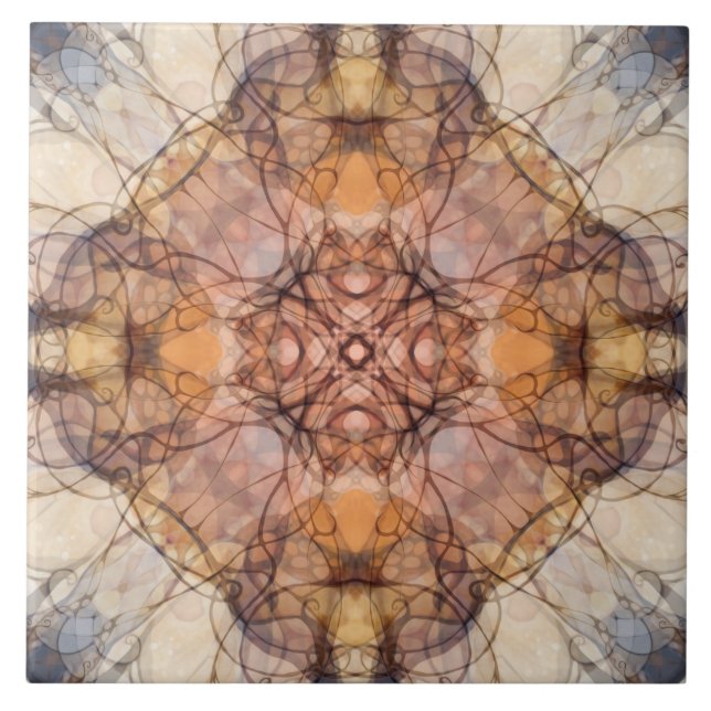 Ornamental, luxury, elegant, pattern, vines, lines tile (Front)