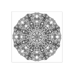 Ornamental Mandala Rubber Stamp