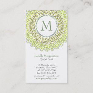 Ornamental Monogram Business Card