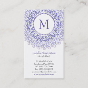 Ornamental Monogram Business Card