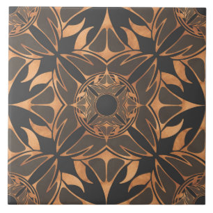 Ornamental pattern, abstract, elegant design tile
