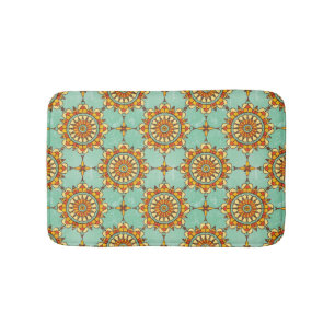 Ornamental pattern bath mat