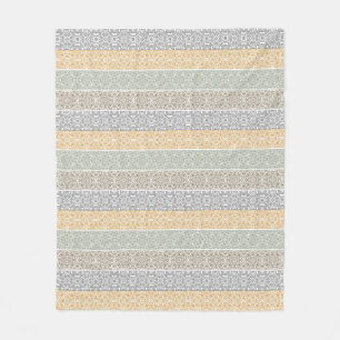 Ornamental pattern fleece blanket