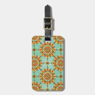 Ornamental pattern luggage tag