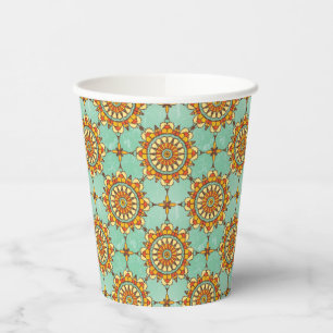 Ornamental pattern paper cups