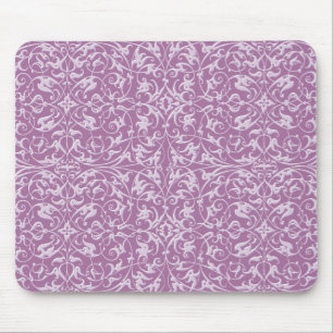 Ornamental Pattern Purple Mouse Pad
