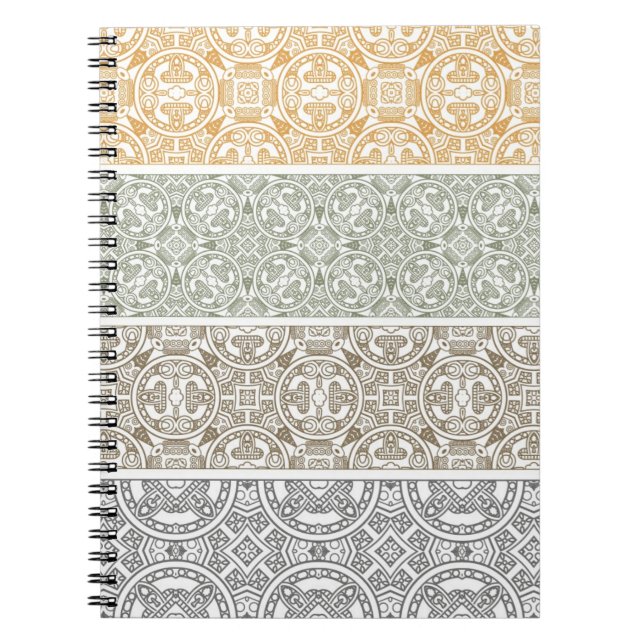 Ornamental pattern spiral notebook (Front)