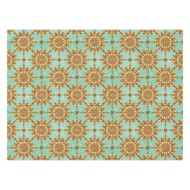 Ornamental pattern tablecloth (Front (Horizontal))