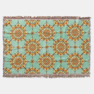 Ornamental pattern throw blanket