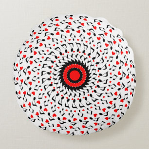 Ornamental patterned round pillow