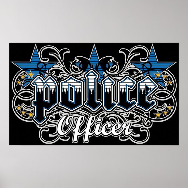Ornamental Police Officer Poster (Front)