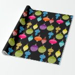 Ornamental Retro Christmas Decorative Ball Wrapping Paper<br><div class="desc">Ornamental Retro Christmas Decorative Ball. ©Copyright HGIFY | HGI Stores Only. All Rights Reserved. Collectors Edition.</div>