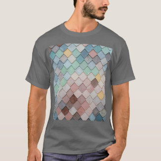 Ornamental Rooftop Tiles Pattern Design T-Shirt