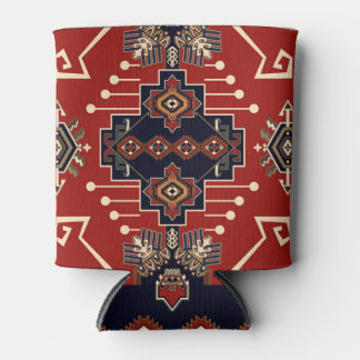 Ornamental Rug Design: Vintage Geometric. Can Cooler