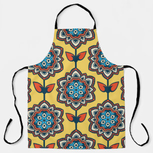 Ornamental seamless decor pattern apron