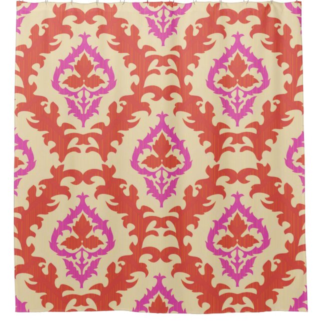 Ornamental seamless pattern with traditional Centr Shower Curtain (Front)