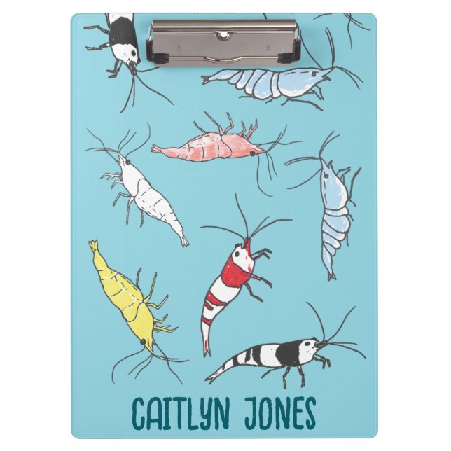 Ornamental Shrimp Hobby Clipboard (Front)