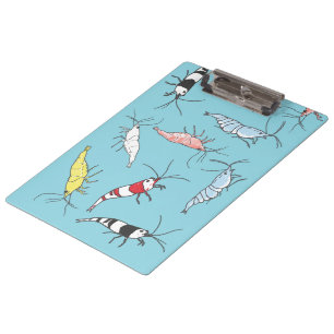 Ornamental Shrimp Hobby Clipboard