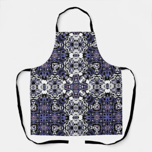 Ornamental style geometric moroccan kaliedoscope apron