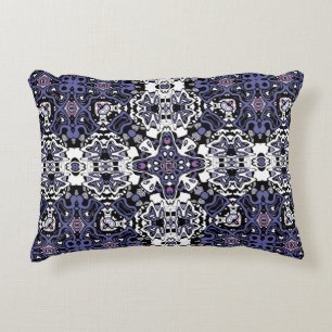 Ornamental style geometric moroccan kaliedoscope decorative cushion