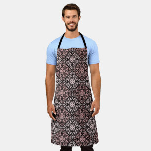 Ornamental style geometric moroccan kaliedoscope m apron