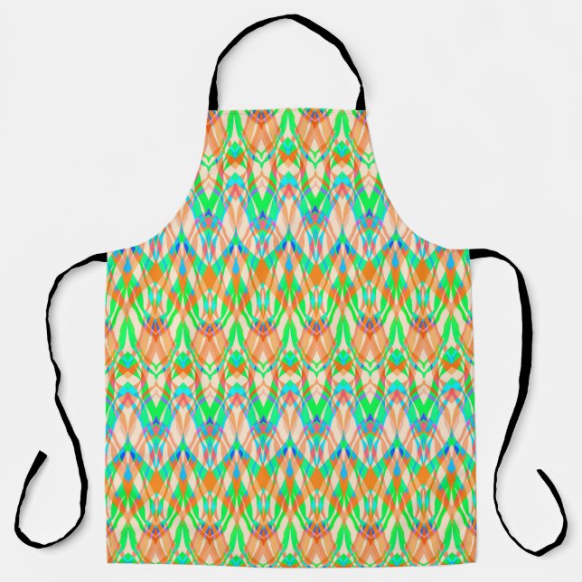 Ornamental style geometric moroccan kaliedoscope m apron (Front)