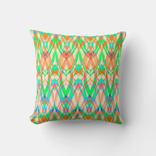 Ornamental style geometric moroccan kaliedoscope m cushion