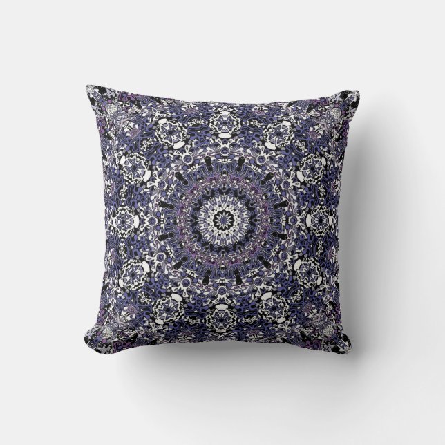 Ornamental style geometric moroccan kaliedoscope m cushion (Front)