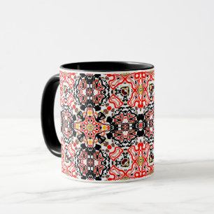 Ornamental style geometric moroccan kaliedoscope m mug