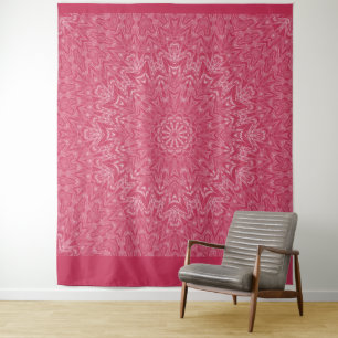 Ornamental style geometric moroccan kaliedoscope m tapestry