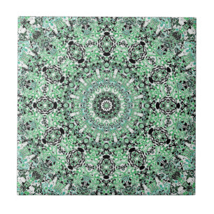 Ornamental style geometric moroccan kaliedoscope m tile