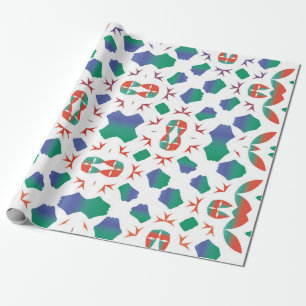 Ornamental talavera mexico tiles decor. Modern Wrapping Paper