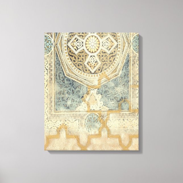 Ornamental Tapestry with Ornate Geometric Design Canvas Print (Front)