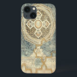 Ornamental Tapestry with Ornate Geometric Design iPhone 13 Case<br><div class="desc">This ornate geometric design,  while not as involved as those of Pythagoras,  is nonetheless captivating on this ornamental tapestry. The motif has the feel of antiquity,  and can make a great gift for anyone who appreciates the sight of ornate tile work.</div>