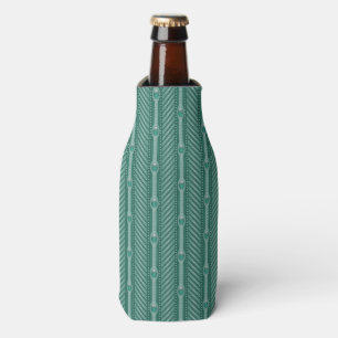 Ornamental Teal Pattern Bottle Cooler