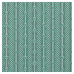 Ornamental Teal Pattern Fabric