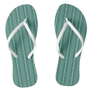 Ornamental Teal Pattern Jandals