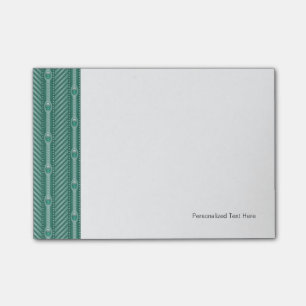 Ornamental Teal Pattern Post-it Notes