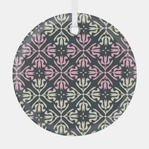 Ornamental Vintage: Seamless Elegant Design. Glass Tree Decoration