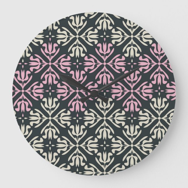 Ornamental Vintage: Seamless Elegant Design. Large Clock (Front)