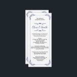 Ornamental Wedding Ceremony Program Template<br><div class="desc">Elegant and customisable Wedding Ceremony Program Template perfect for detailing your special day's order of events with style and clarity.</div>